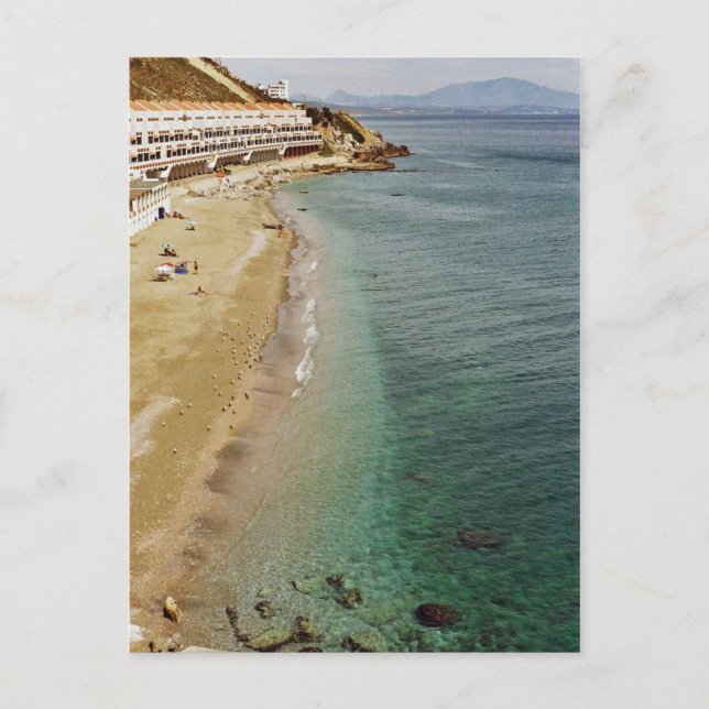 Gibraltar Kusten vykort (Framsida)