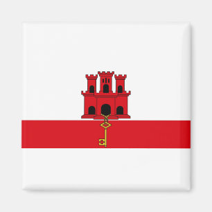 Gibraltar National World Flagga Magnet