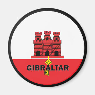 Gibraltar Roundel kvalitets- flagga Magnet