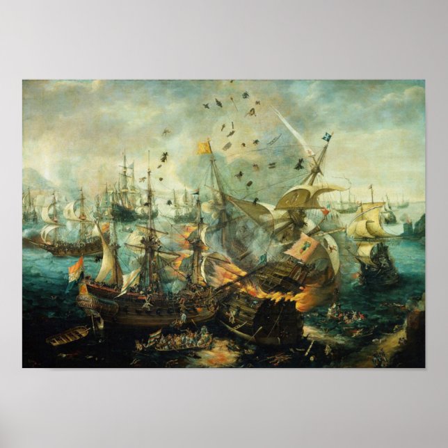 Gibraltar-slaget Poster (Framsidan)