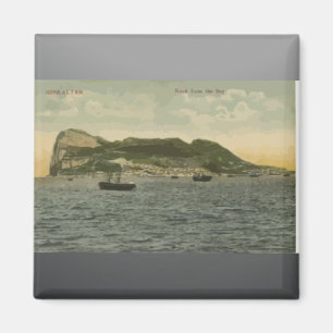 Gibraltar sten från fjärden, vintage magnet