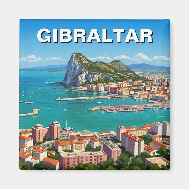 Gibraltar Travel Magnet (Framsidan)