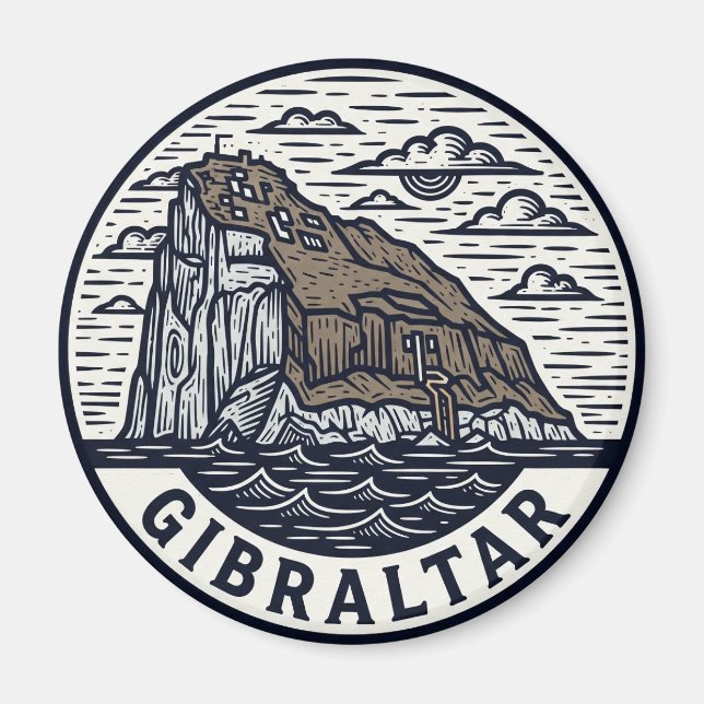 Gibraltar Travel Magnet (Framsidan)