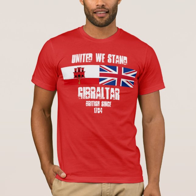 Gibraltar United We stand T-Shirt Design (Framsida)