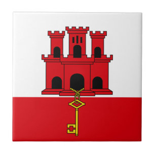 Gibraltarflagga Kakelplatta