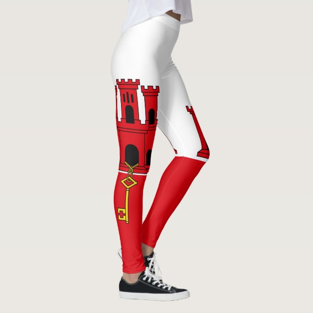 Gibraltars flagga leggings (Höger)