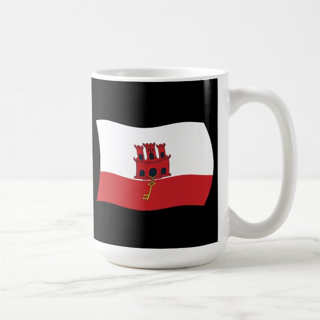 Gibraltars flagga Mugg (Höger)