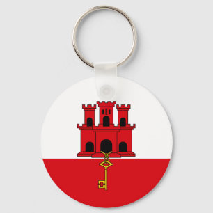 Gibraltars flagga nyckelring