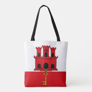 Gibraltars flagga tygkasse