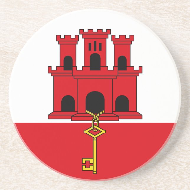 Gibraltars flagga underlägg (Framsidan)