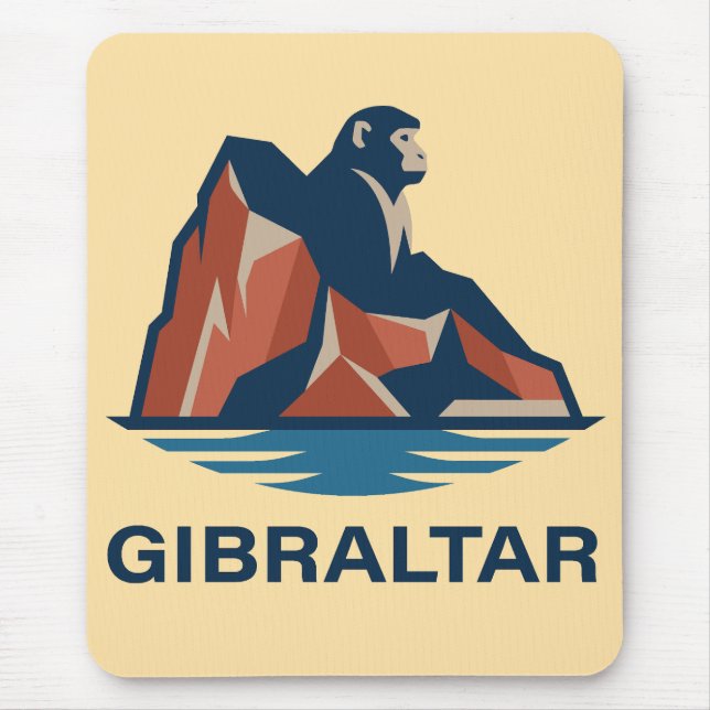 Gibraltars klippa musmatta (Framsidan)