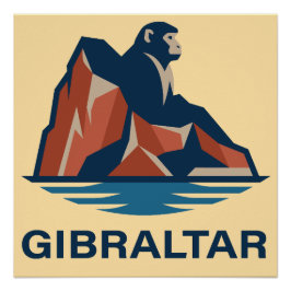 Gibraltars klippa perfect poster