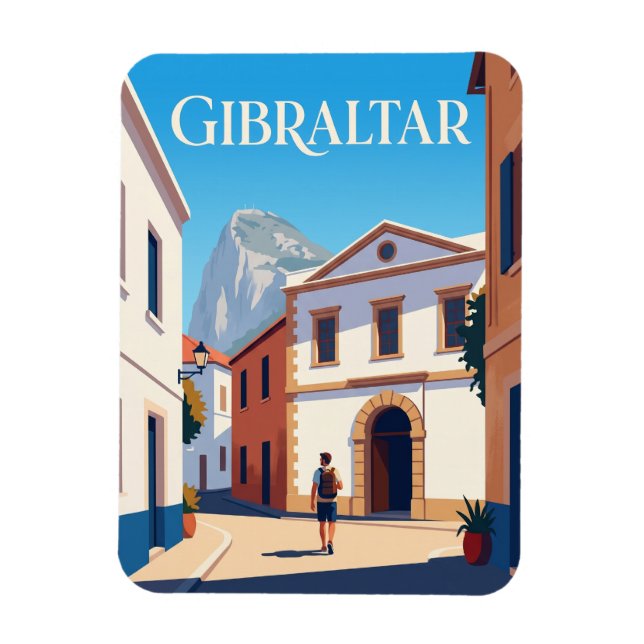 Gibraltars nationalmuseum Gibraltar Magnet (Vertikal)