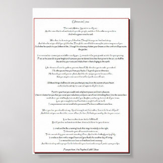 Gibran vid Kärlek Poster