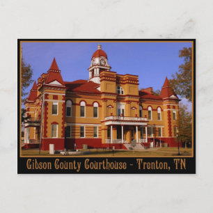Gibson County Domstol - Trenton, TN Vykort