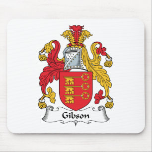 Gibson familjvapensköld musmatta