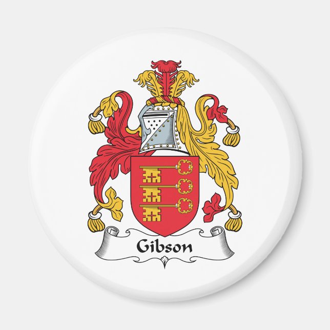 Gibson Family Crest Magnet (Framsidan)