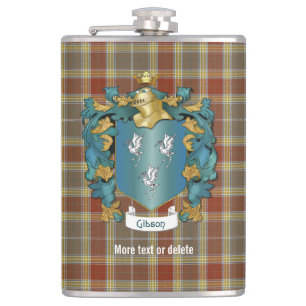 Gibson Family Crest och Tartan Play Fickplunta