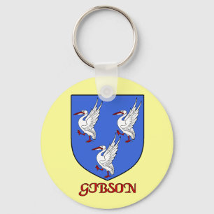 Gibson Family Shield Keychain Nyckelring