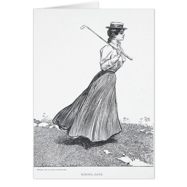 Gibson flicka 3 hälsningskort (Framsidan)