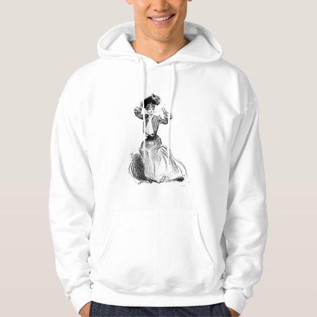 Gibson flicka med Hatt, 1904 Hoodie (Framsida)