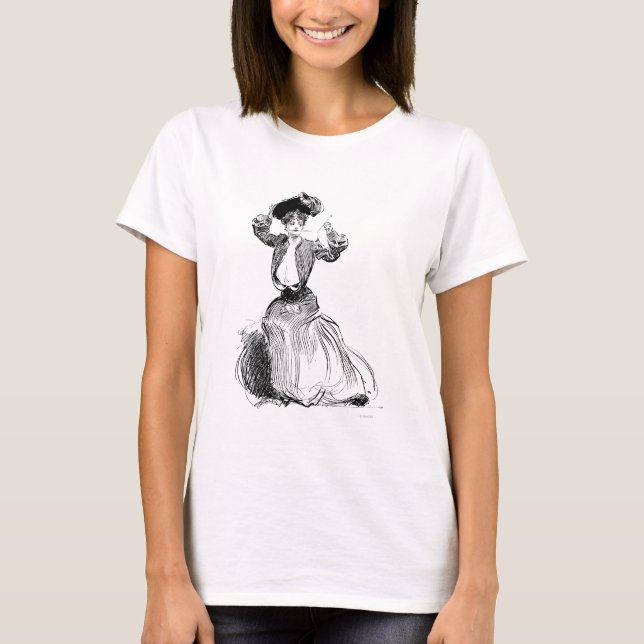 Gibson flicka med Hatt, 1904 T-shirt (Framsida)