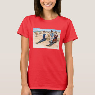 Gibson flickor på stranden, 1900 t-shirt