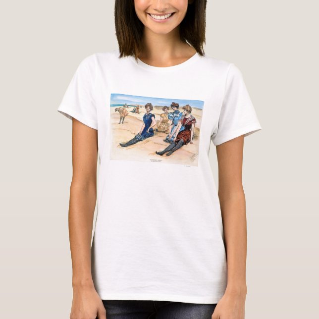 Gibson flickor på stranden, 1900 tee (Framsida)
