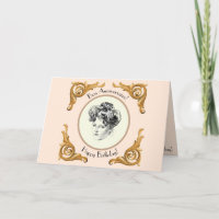 Gibson Girl Birthday Greeting Card