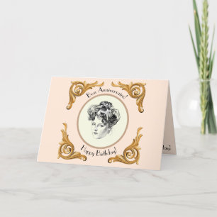 Gibson Girl Birthday Greeting Card Tack Kort