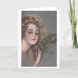 Gibson Girl Blank Vintage Helgkort
