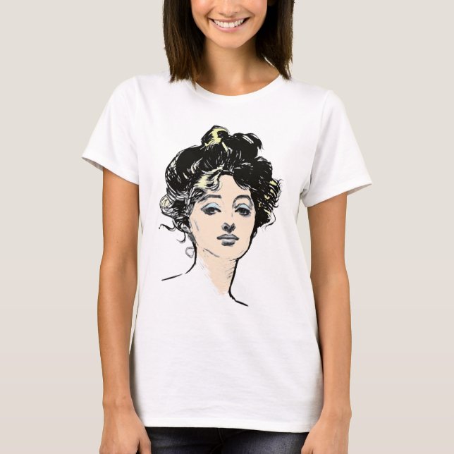 Gibson Girl Head Designations Tee Shirt (Framsida)