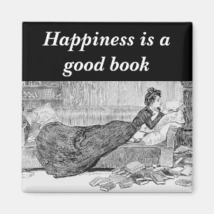 Gibson Girl Reading a Bok Magnet
