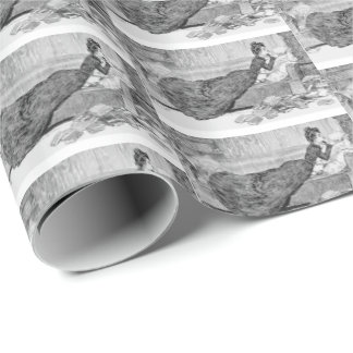 Gibson Girl Reading a Bok Presentpapper