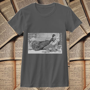Gibson Girl Reading a Bok T Shirt