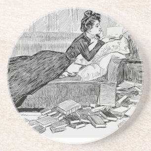Gibson Girl Reading Underlägg