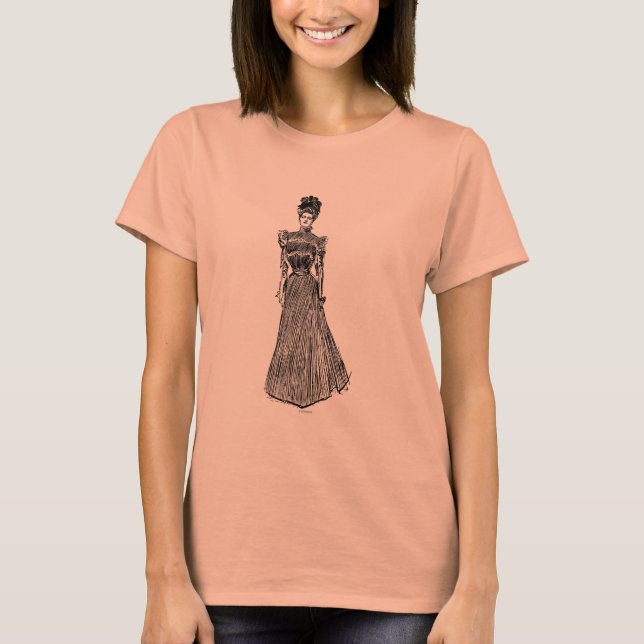 Gibson Girl Silhouette T Shirt (Framsida)