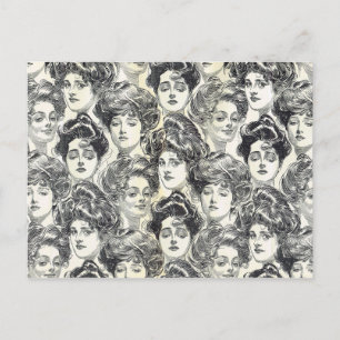 Gibson Girls av Charles Dana Gibson Circa 1902 Vykort