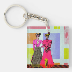 Gibson Girls i ett Mondrian-mönster