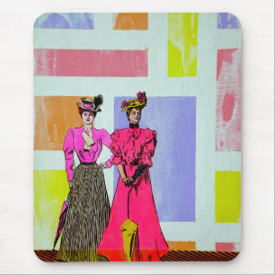 Gibson Girls i Mondrian Mönster Musmatta