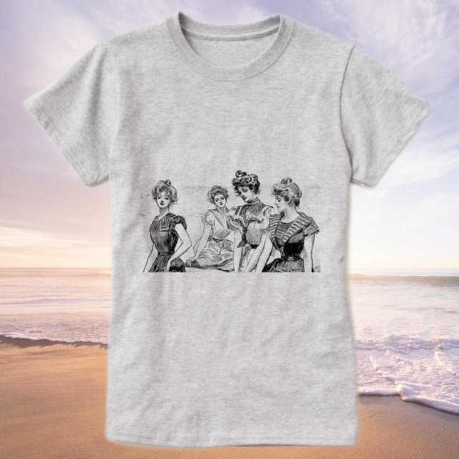 Gibson Girls vid Beach T Shirt (Skapare uppladdad)