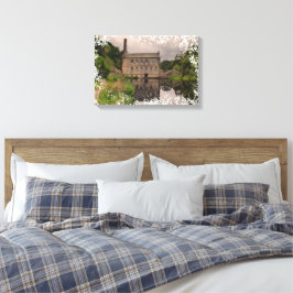 Gibson Mill, Hardcastle Crags Akvarell Konstverk Canvastryck