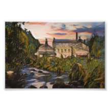 Gibson Mill, Hardcastle Crags Oljemålning