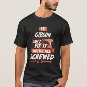 GIBSON Namn, GIBSON-familjen namn vapensköld T Shirt