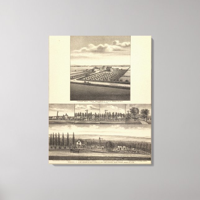 Gibson, Nebraska Canvastryck (Framsida)