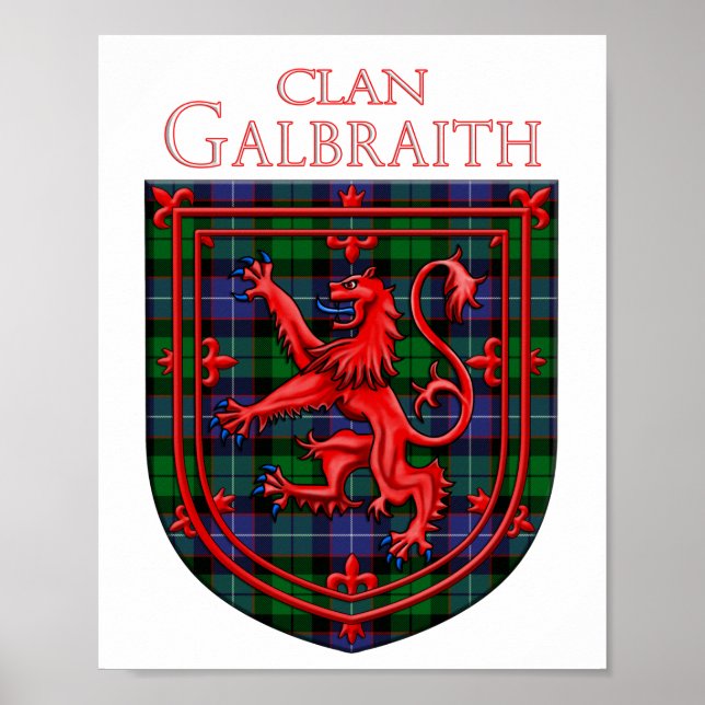 Gibson Tartan Scottish Play Lejon Rampant Poster (Framsidan)