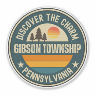Gibson township, Pennsylvania Klistermärken