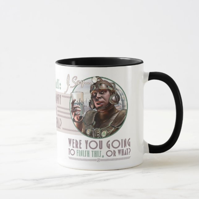 Gick du att avsluta denna, eller vad? Mugg (Höger)