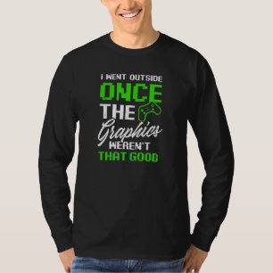 Gick Utanför Grafiken Var Inte Bra Pappa Gamer Kli T Shirt