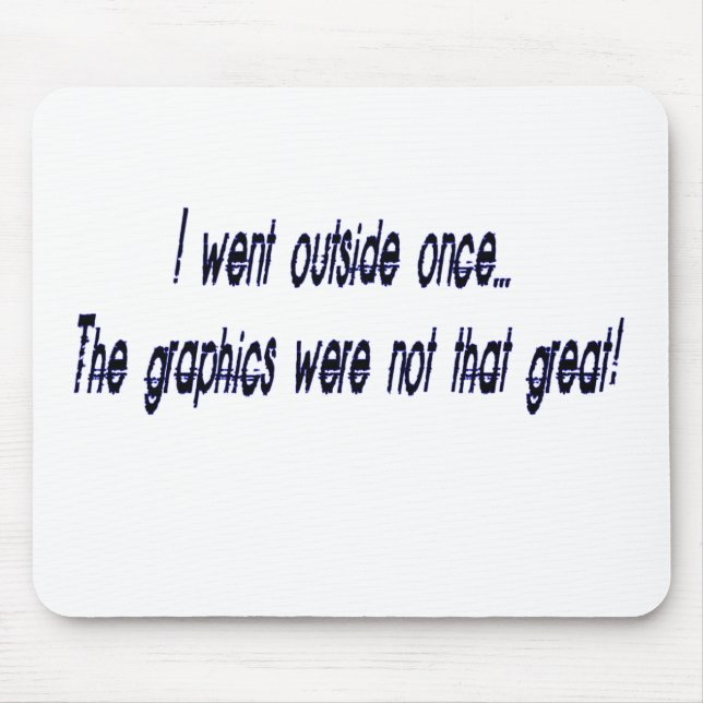 gick utanför musmatta (Framsidan)